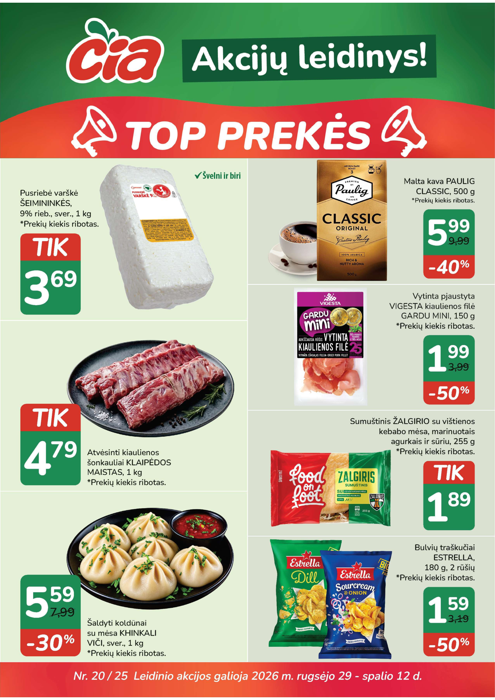 Akcijų leidinys! – 1 puslapis